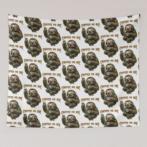 Item preview, Coffee Or Die Stressed Sloth Funny  designed and sold by TeeARTHY.