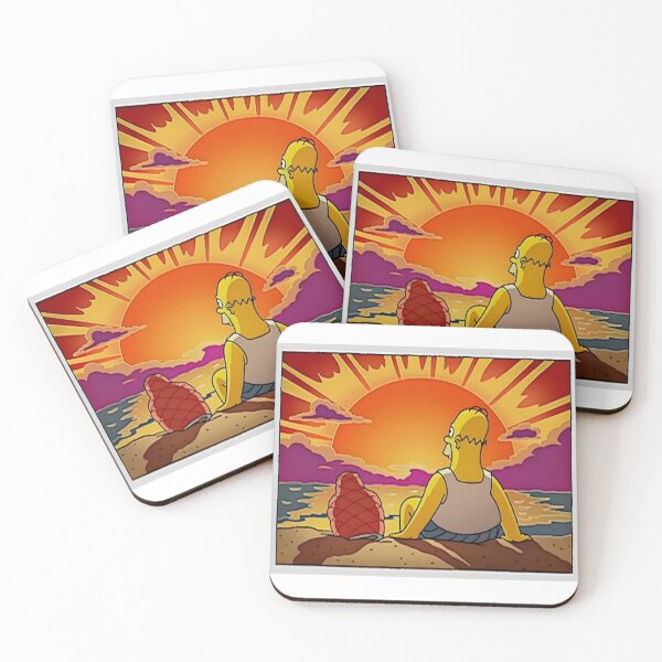 Item preview, Homer with ham on the beach Funny Cartoon moment designed and sold by DohLab.