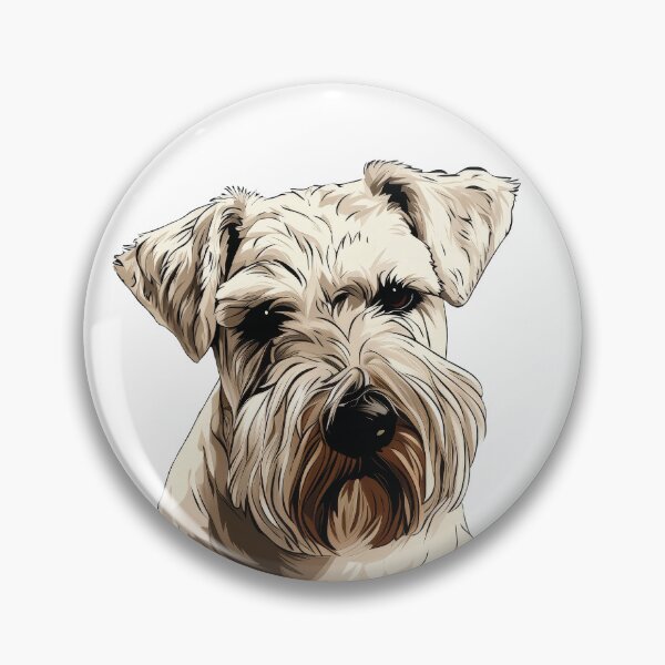 Item preview, White Standard Schnauzer Dog Illustration designed and sold by whyitsme.