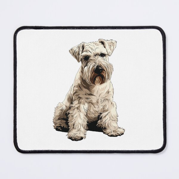 Item preview, White Standard Schnauzer Dog Illustration designed and sold by whyitsme.