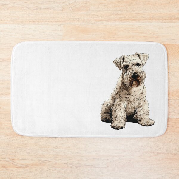 Item preview, White Standard Schnauzer Dog Illustration designed and sold by whyitsme.