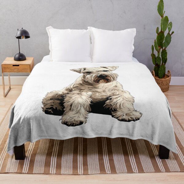 Item preview, White Standard Schnauzer Dog Illustration designed and sold by whyitsme.