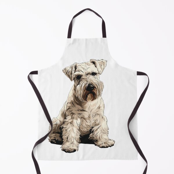 Item preview, White Standard Schnauzer Dog Illustration designed and sold by whyitsme.