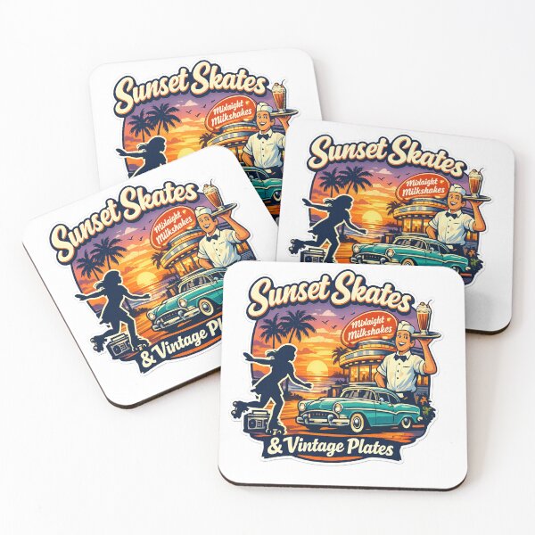 Item preview, Sunset Skates Vintage Diner Nights designed and sold by Dresut.