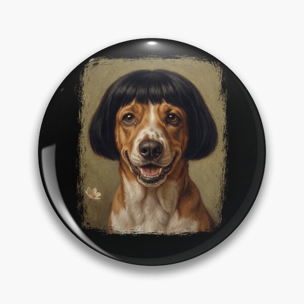 Item preview, Quirky Basset Hound Dog Bob Haircut Vintage Portrait designed and sold by d247.