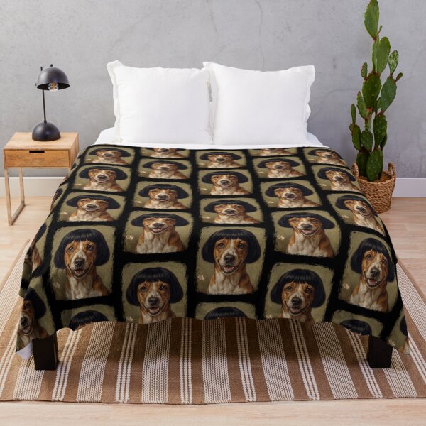 Item preview, Quirky Basset Hound Dog Bob Haircut Vintage Portrait designed and sold by d247.