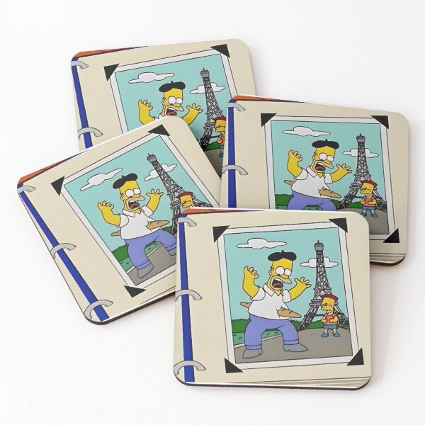 Item preview, Photo Album Homer and Bart in Paris designed and sold by DohLab.