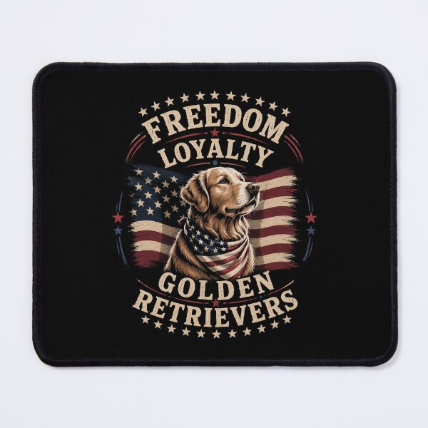 Item preview, Freedom Loyalty Golden Retriever Patriotic American Flag Dog Gift designed and sold by HaweeWear.