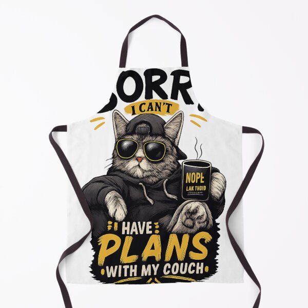 Item preview, Sorry I Can’t – Funny Cool Cat designed and sold by Dusk & Dawn Apparel.