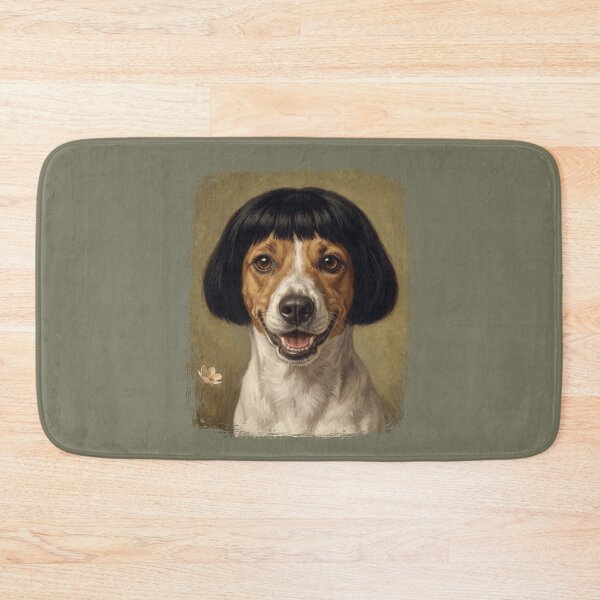 Item preview, Smiling Jack Russell Dog Black Bob Haircut Funny Pet Portrait designed and sold by d247.