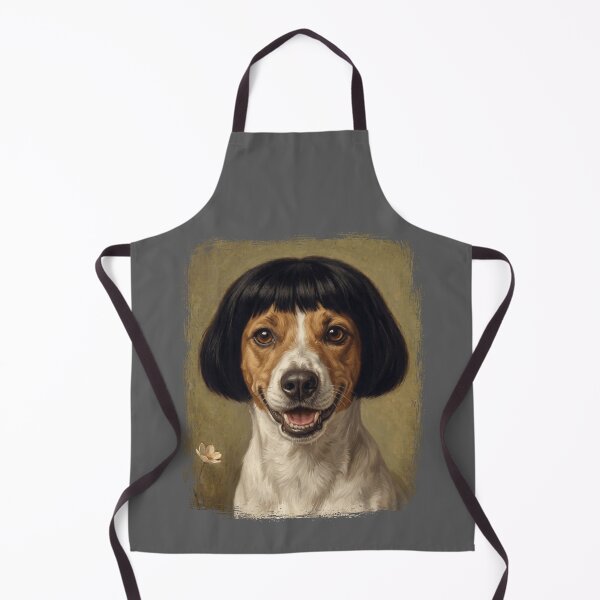 Item preview, Smiling Jack Russell Dog Black Bob Haircut Funny Pet Portrait designed and sold by d247.