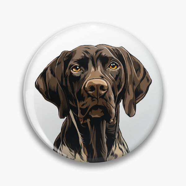 Item preview, German Shorthaired Pointer Dog Illustration designed and sold by whyitsme.