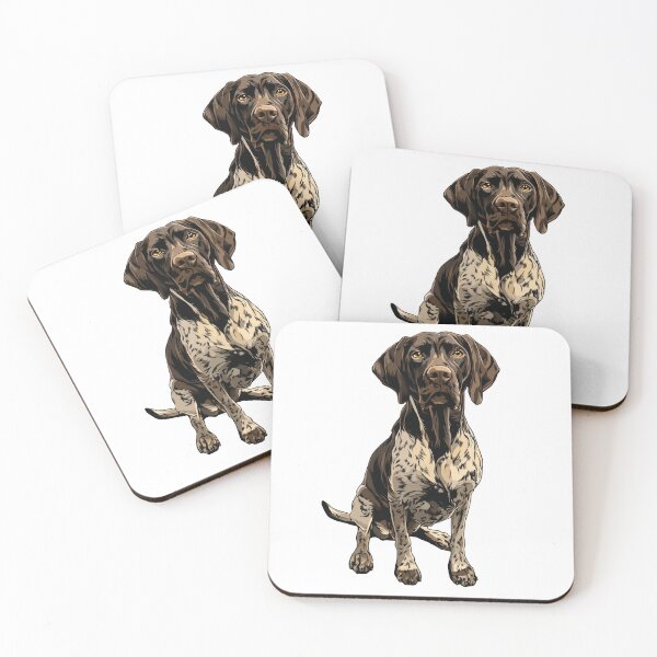 Item preview, German Shorthaired Pointer Dog Illustration designed and sold by whyitsme.