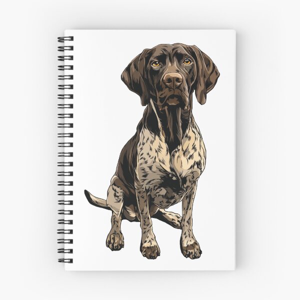 Item preview, German Shorthaired Pointer Dog Illustration designed and sold by whyitsme.