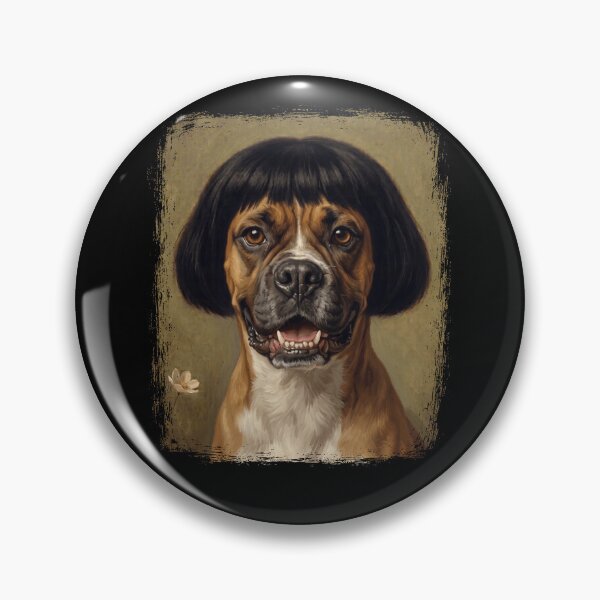 Item preview, Funny Boxer Dog Bob Haircut Portrait designed and sold by d247.
