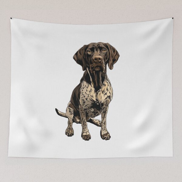 Item preview, German Shorthaired Pointer Dog Illustration designed and sold by whyitsme.