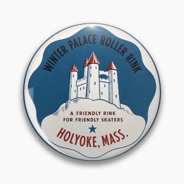 Item preview, Winter Palace Roller Rink Holyoke Massachusetts Roller Skating Rink Sticker Decal Label designed and sold by tislord.
