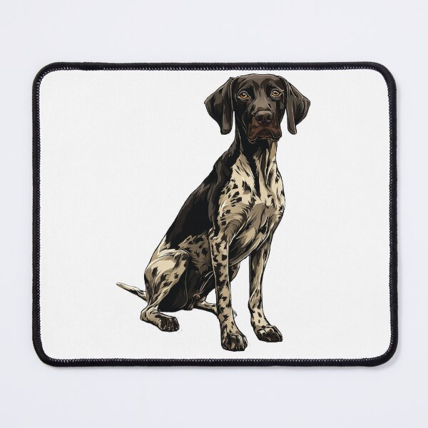 Item preview, Black German Shorthaired Pointer Dog Illustration designed and sold by whyitsme.