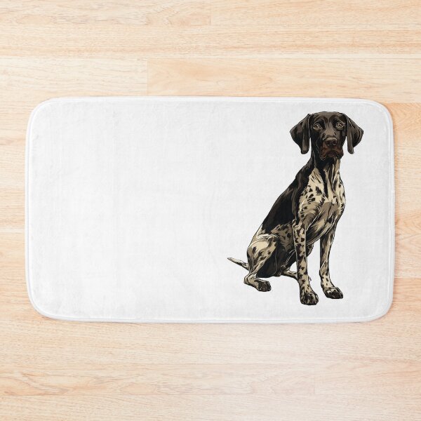 Item preview, Black German Shorthaired Pointer Dog Illustration designed and sold by whyitsme.