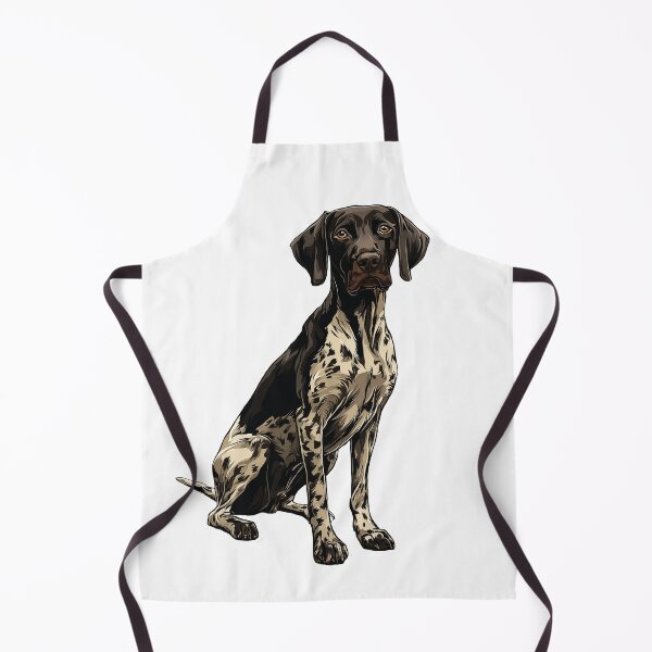 Item preview, Black German Shorthaired Pointer Dog Illustration designed and sold by whyitsme.