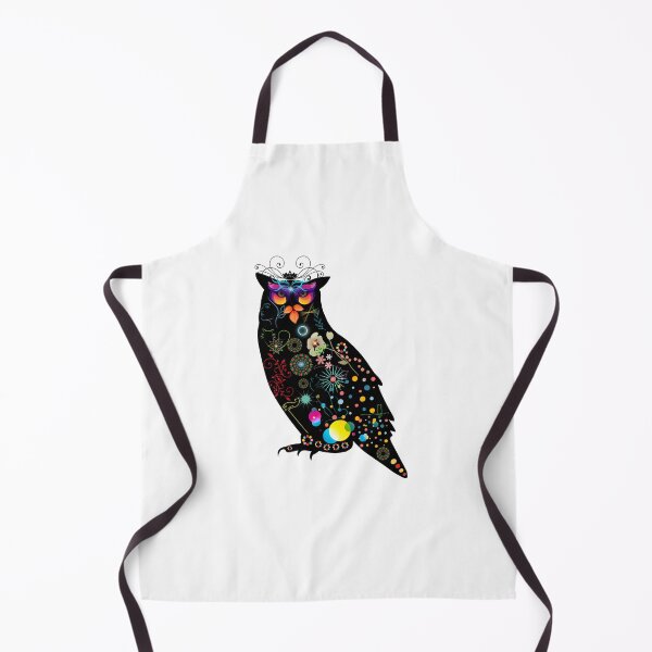 Item preview, Mystical Neon Owl | Psychedelic Floral Night Creature Art designed and sold by GorinART.