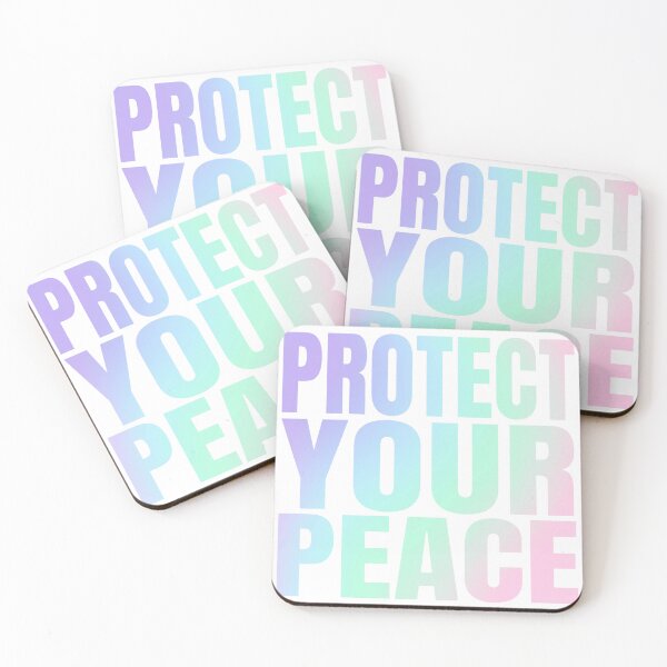 Item preview, Protect Your Peace – Self Care Motivational Typography designed and sold by veloramode.