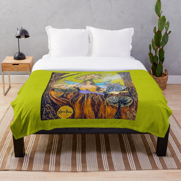 Item preview, Hada con búho en el bosque encantado de setas designed and sold by LorieFossaArt.