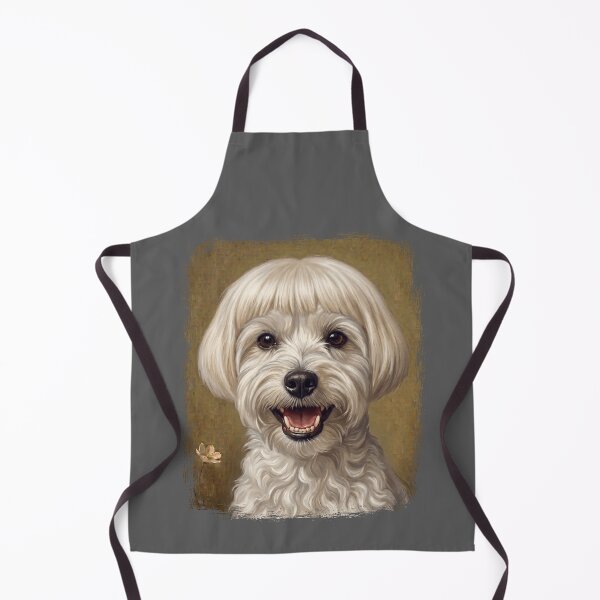 Item preview, Smiling Fluffy Maltese Poodle Dog Portrait with Bangs Art designed and sold by d247.