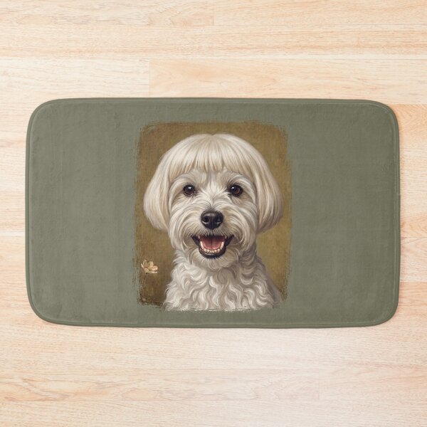 Item preview, Smiling Fluffy Maltese Poodle Dog Portrait with Bangs Art designed and sold by d247.