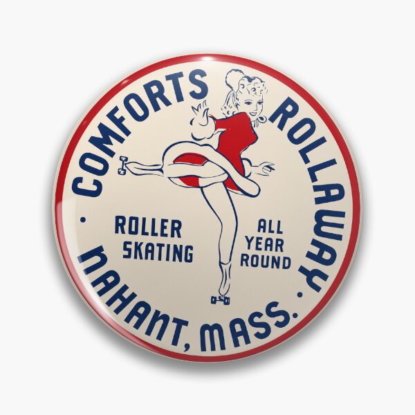 Item preview, Comforts Rollaway Nahant Massachusetts Roller Skating Rink Sticker Decal Label Design 2 designed and sold by tislord.