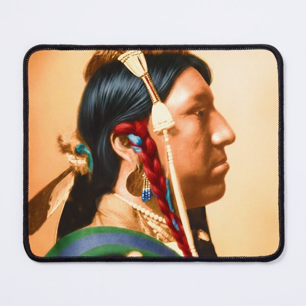 Item preview, Swallow Bird - Apsaroke designed and sold by American Southwest: Colorized photography from Edward S. Curtis.