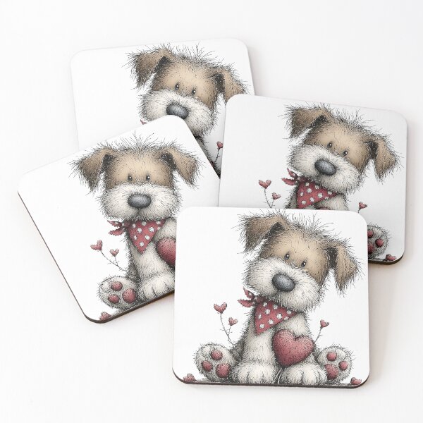 Item preview, Adorable Dog with Hearts designed and sold by Sherry Hallemeier.
