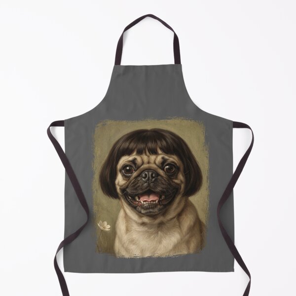 Item preview, Happy Pug Dog Bob Haircut Portrait Pet Lover designed and sold by d247.