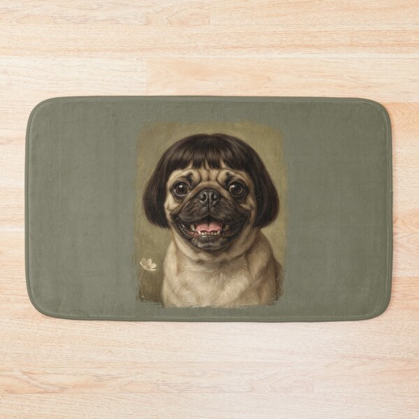 Item preview, Happy Pug Dog Bob Haircut Portrait Pet Lover designed and sold by d247.