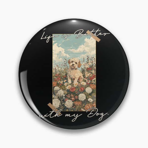 Item preview, Funny Cockapoo Life is Better Floral Cottagecore Mom Dad Kids designed and sold by rafaeltto.