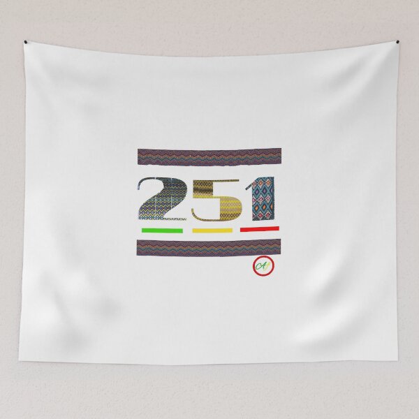 Item preview, Ethiopian area code Tees designed and sold by Abelfashion.