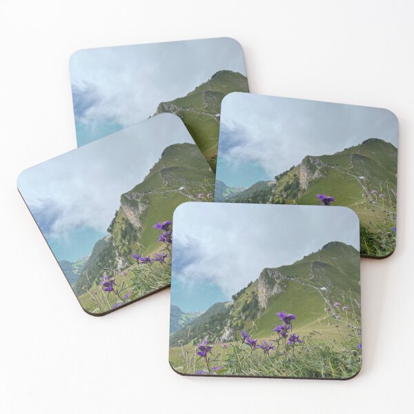 Item preview, Swiss Alps Wildflowers Mountain Panorama Switzerland designed and sold by Lia-cheer.