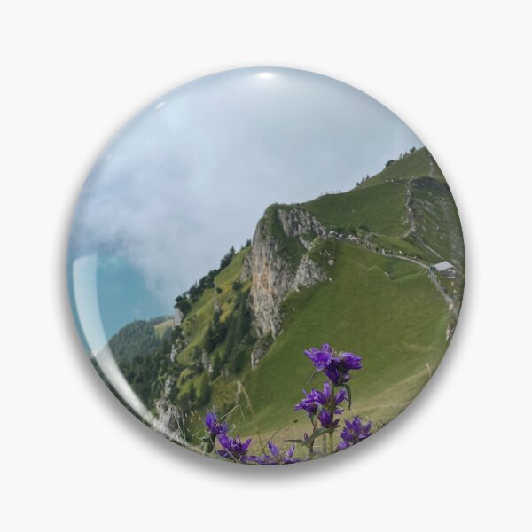 Item preview, Swiss Alps Wildflowers Mountain Panorama Switzerland designed and sold by Lia-cheer.