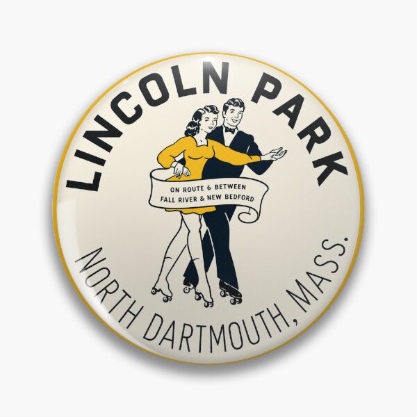 Item preview, Lincoln Park Roller Rink North Dartmouth Massachusetts Roller Skating Rink Sticker Decal Label Design 3 designed and sold by tislord.