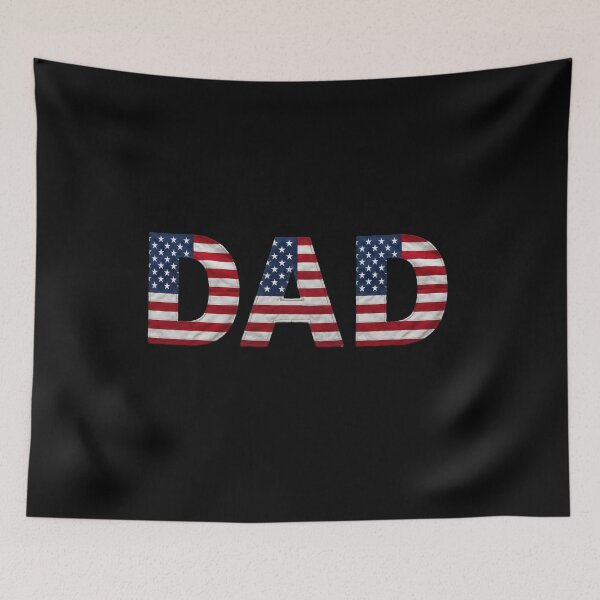 Item preview, Patriotic Dad American Flag Typography designed and sold by Lozarux.