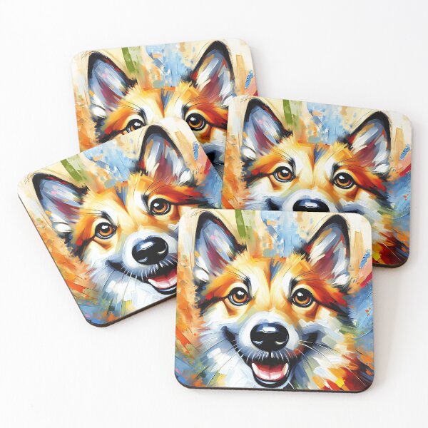 Item preview, Norwegian Lundehund Acrylic Art: Gifts for Reddish Brown Puffin Dog Lovers  designed and sold by Puppy Puzzles Plus.
