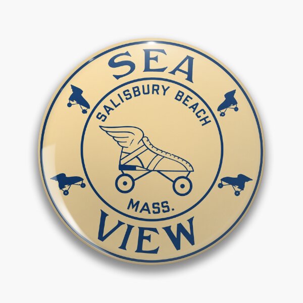 Item preview, Sea View Salisbury Beach Massachusetts Roller Skating Rink Sticker Decal Label designed and sold by tislord.