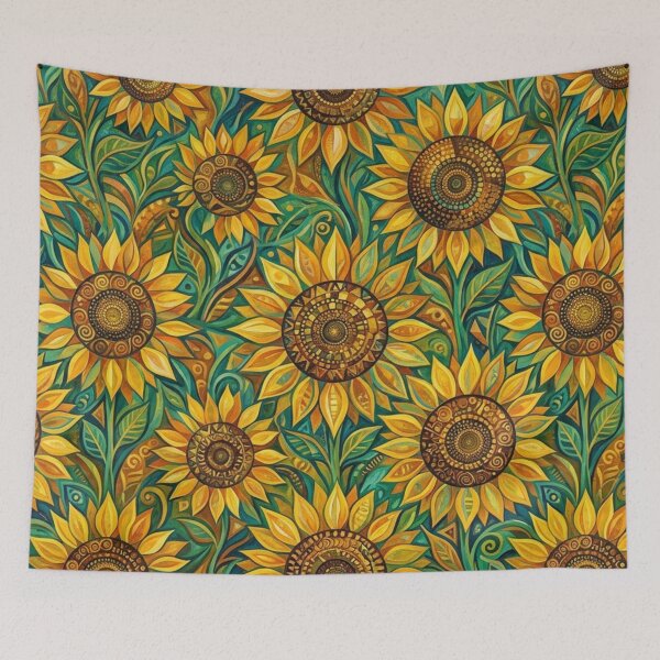 Item preview, Sunflower art designed and sold by The King's general goods.