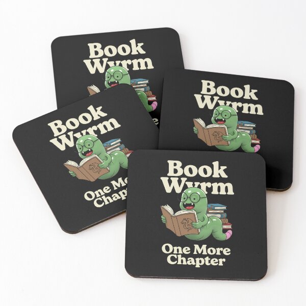 Item preview, Book Wyrm - One More Chapter - Book Lover Retro Cartoon - Reader Bookworm Literature Gift designed and sold by SkTee2k.