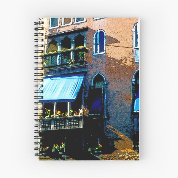 Item preview, Venice, Italy, June 6, 1959, Apartment House Building, Digital Illustration designed and sold by AMacGPhilly.