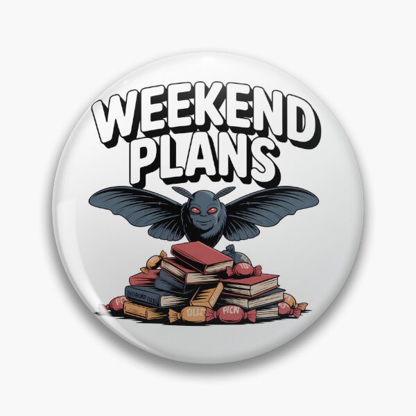 Item preview, Weekend Plans Mothman Horror Books Halloween Design designed and sold by Raw Tigers.