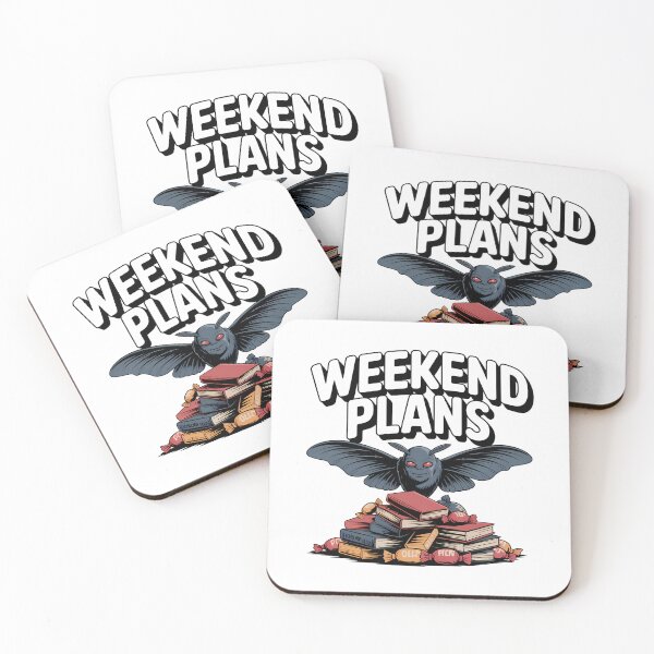 Item preview, Weekend Plans Mothman Horror Books Halloween Design designed and sold by Raw Tigers.