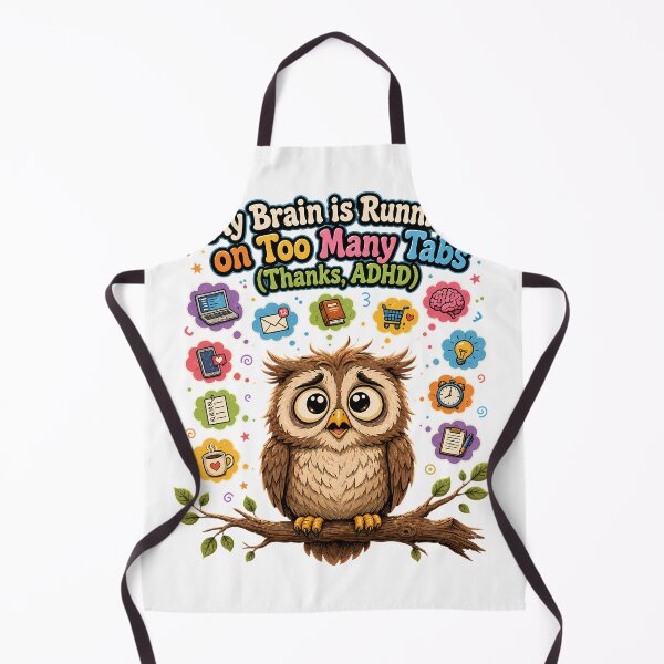 Item preview, ADHD Too Many Tabs Brain Overwhelm Humor designed and sold by chattsuede.