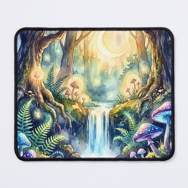 Item preview, Moonlit Fairy Forest Waterfall Dreams designed and sold by Storybook Botanica.