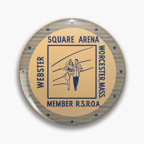 Item preview, Webster Square Arena Worcester Massachusetts Roller Skating Rink Sticker Decal Label designed and sold by tislord.